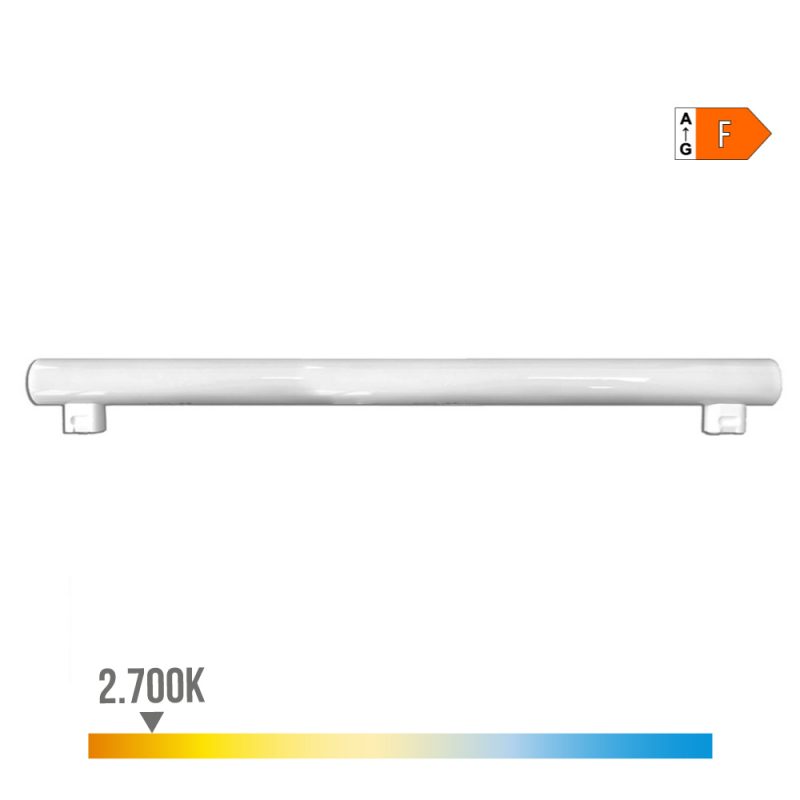 LINESTRA LED 2 CASQUILLOS S14S 9 W 810 lm 2700 K LUZ CALIDA 500 x 30 x 47 mm