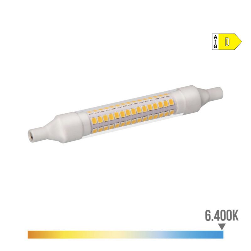 BOMBILLA LINEAL LED 118mm R7s 9W 1280lm 6400K LUZ FRIA  Ø1,6x11,8cm EDM