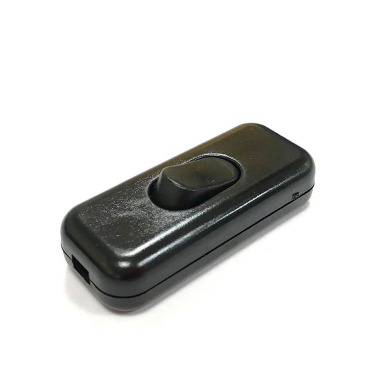 INTERRUPTOR DE PASO 3A NEGRO EDM (ENVASADO)