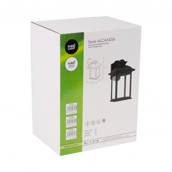 Aplique Exterior Alcandia 1xe27 Blanco Ip44policarbonato 31x17x22,3 Cm - Imagen 2
