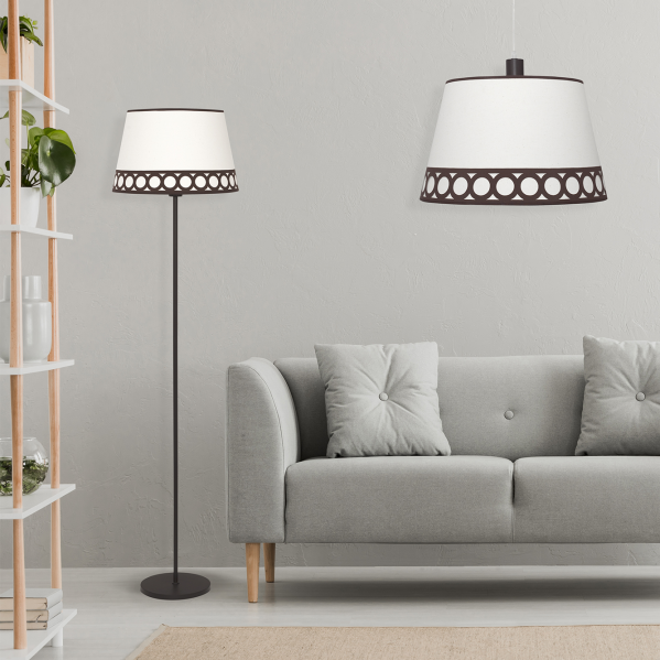 Colgante Dalia 1xe27 Beis/marrón Regx40x40 Cm - Imagen 2