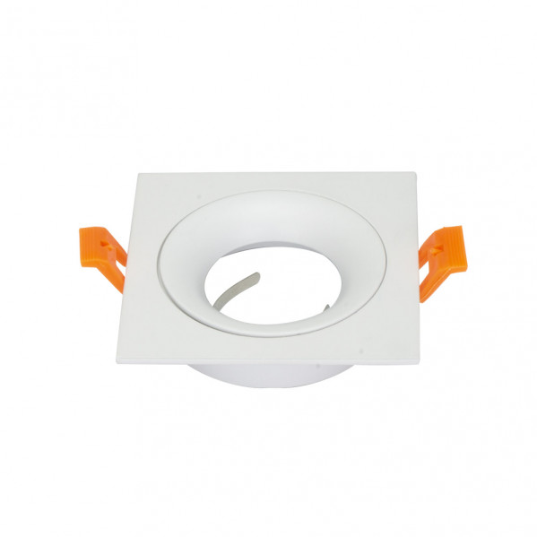 Empotrable Anou 1xgu10 Cuadrado Blanco 2x9,2x9,2 Cm 8 De Corte. C/Portalampara