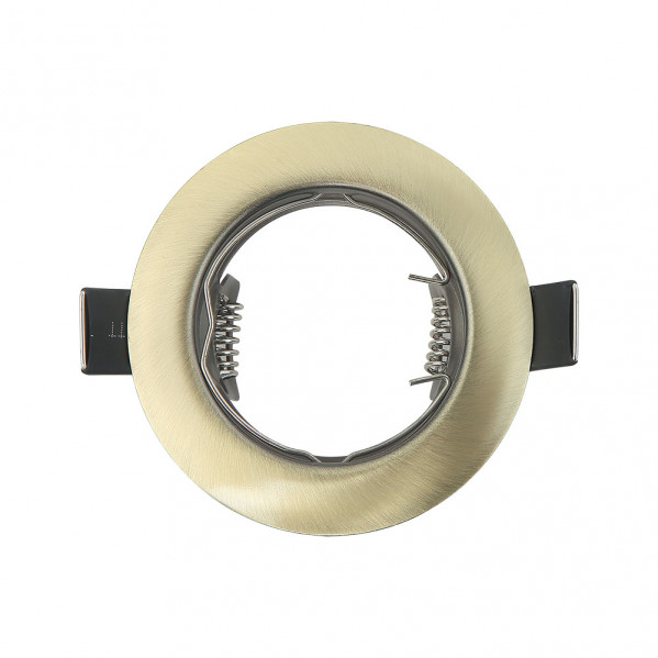 Empotrable  Magura 1xgu10  Redondo Cuero 2,5x8x8 Cm Corte 6 Portalamparas Incluido