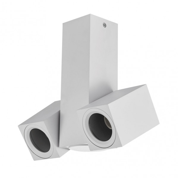 Foco Nerja 2xgu10 Blanco 21x19x6 Cm Orientable 360º - Imagen 2