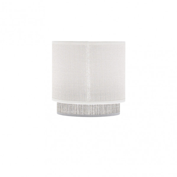 Pantalla Lampara Kenya E14 Blanca/gris 14Dx12dx14h