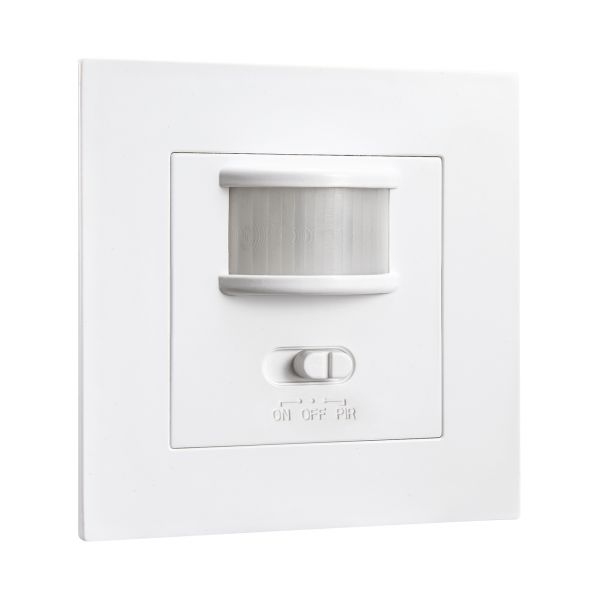 Sensor Encastrar Movim. E Infrarr. Move Vi Blanco Alcance 9m 160º IP20 8,2x8,2x5 Cm  Corte 7x7 Cm Regulable Tiempo e intensidad