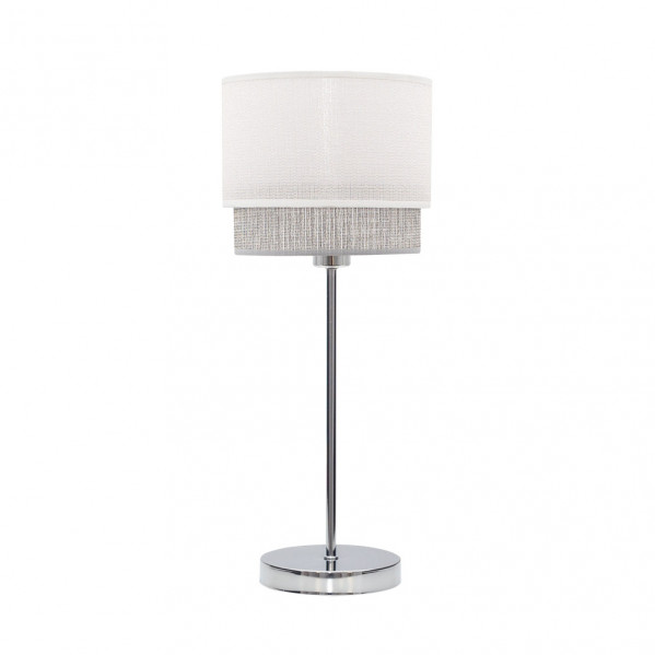 Sobre Mesa Kenya 1xe14 Blanco/gris 45x18x18 Cm