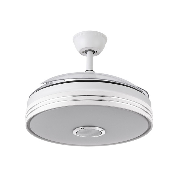 Ventilador Dc Matanuska 72w 6120lm Blanco Bluethooth 32/47x55/108d.3 Aspas Desp.6 Vel.3 Color. - Imagen 2